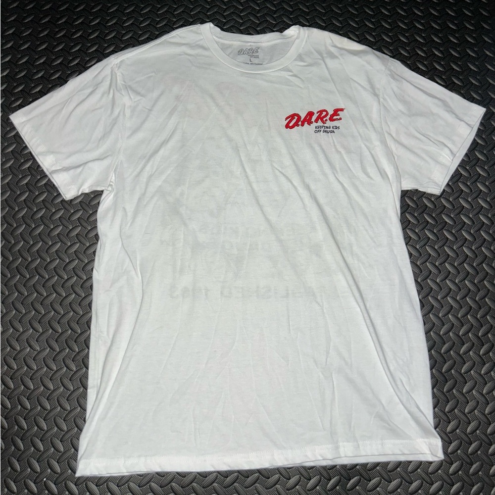 DARE White Short Sleeve Tee for Men